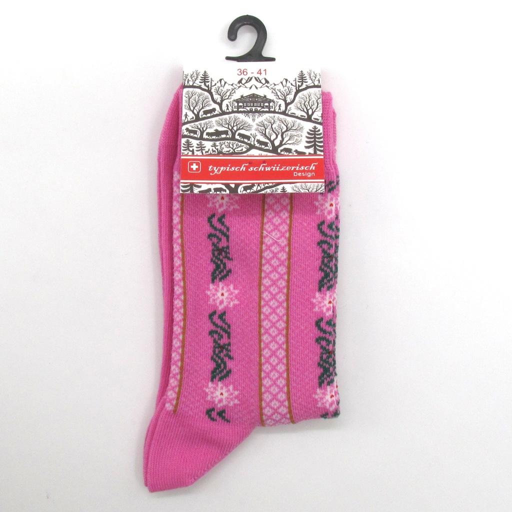 Damensocken rosa Edelweiss