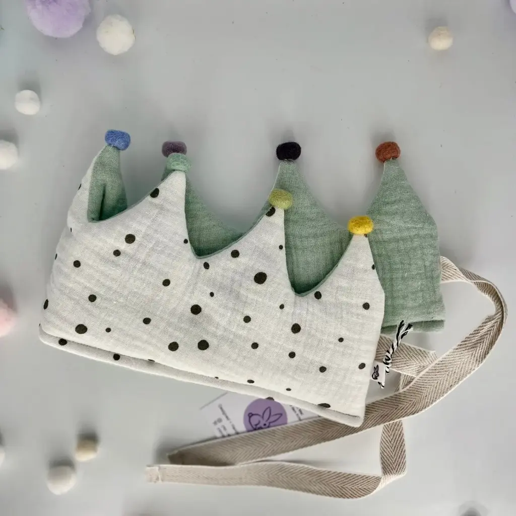 Geburtstagskrone Pünktli aus Muselin 