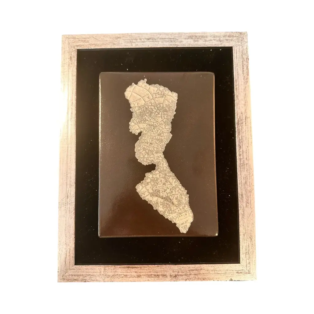 Porzellan Bild ZugerSee Platin 21x27 cm 