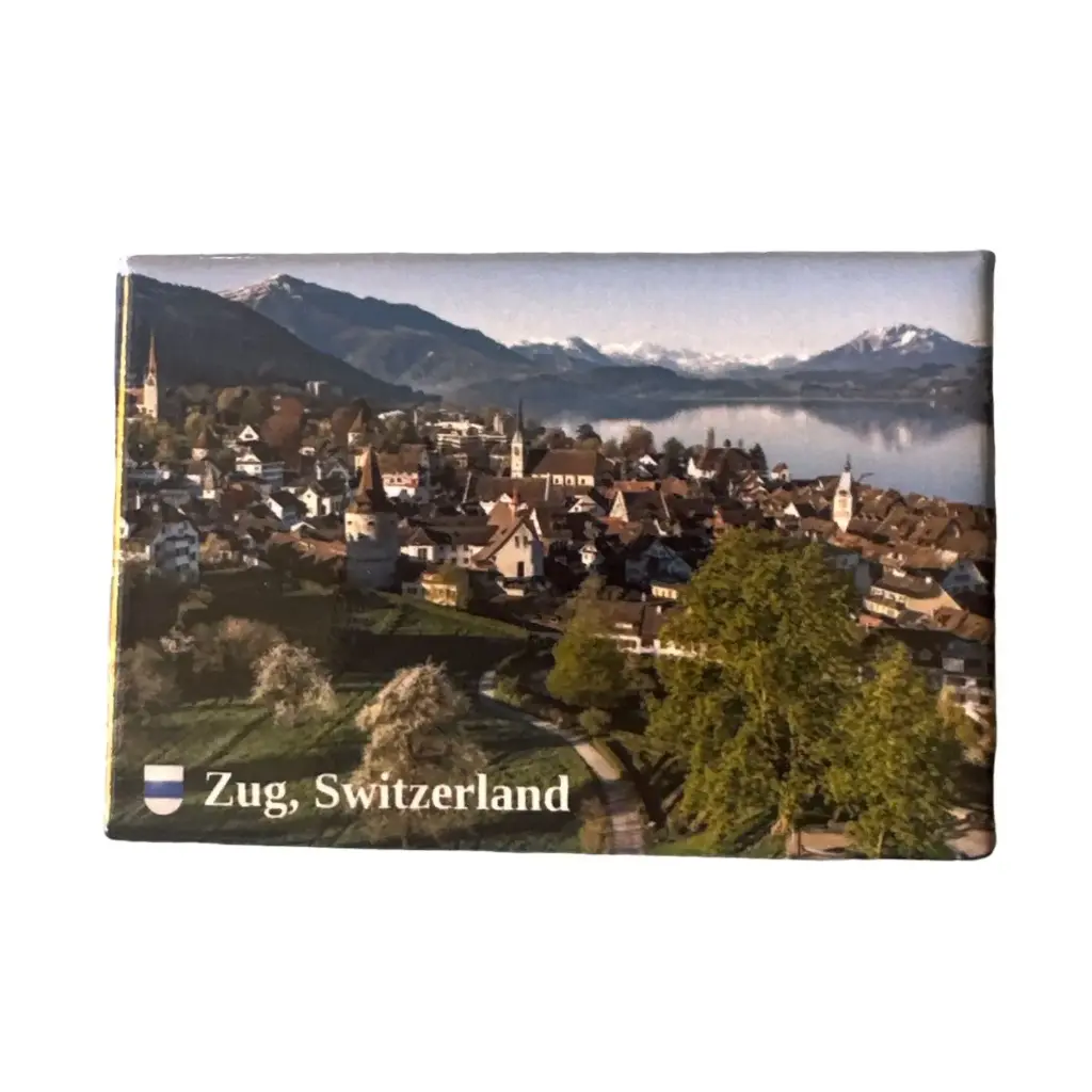 Magnet Zug Luftaufnahme blau