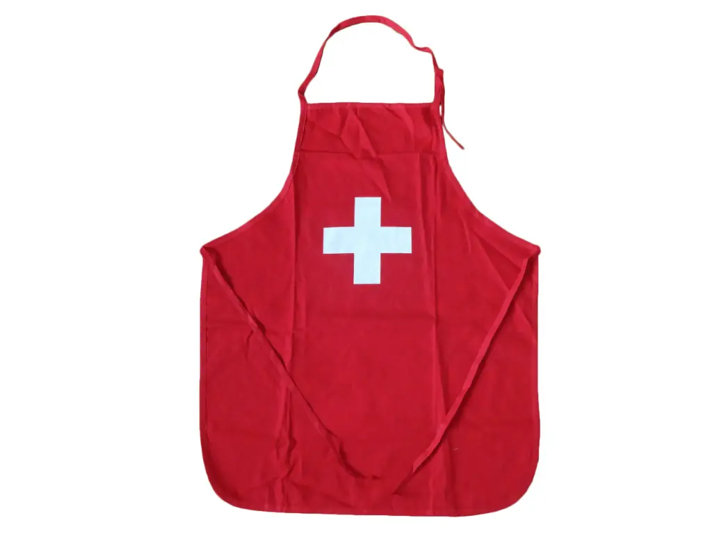 Küchenschürze rot CH 
