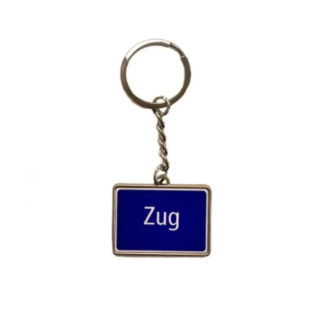 Schlüsselanhänger Zug Ortstafel 