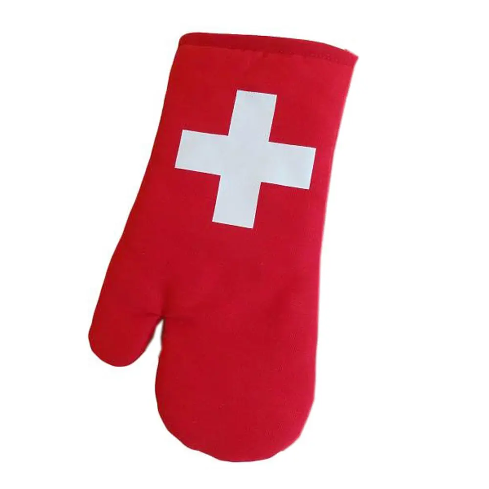 Küchenhandschuh Baumwolle rot CH