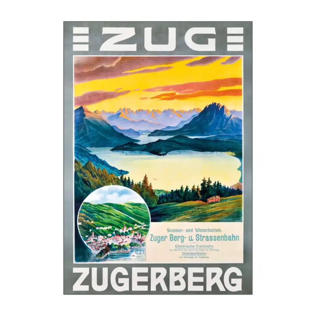 Postkarte Zug Zugerberg Retro