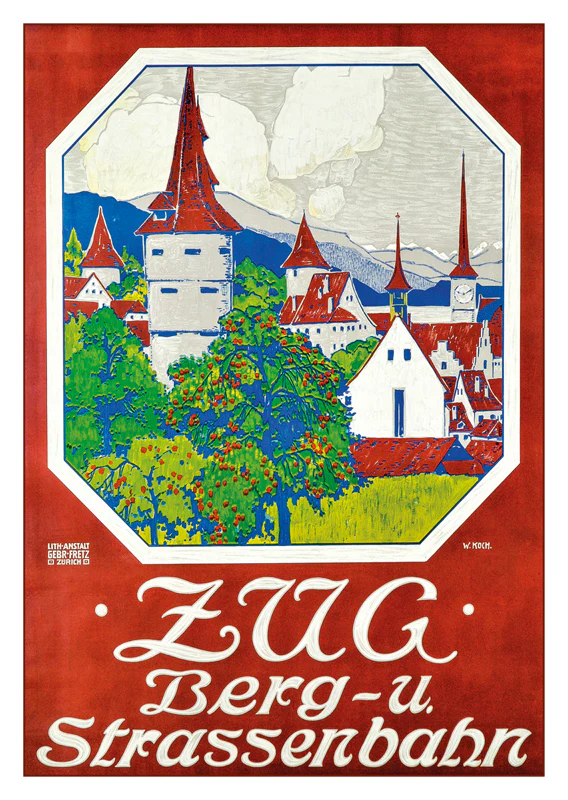 Postkarte Zug Retro 