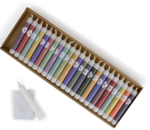 [5056] Adventskalender mit 24 Baumkerzen