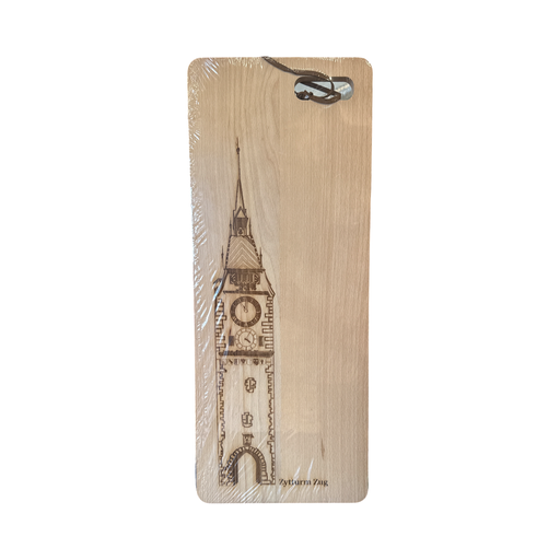 [5227] Holzbrett Modern mit Zytturm, 50cm