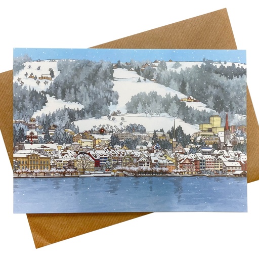 [6258] Eisigen Zugersee Greeting Card