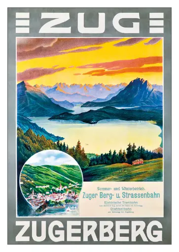 [6306] Postkarte Zug Zugerberg Retro