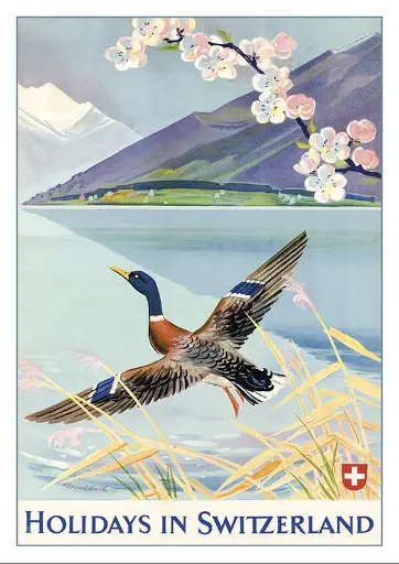 [6308] Postkarte Holidays in Switzerland 