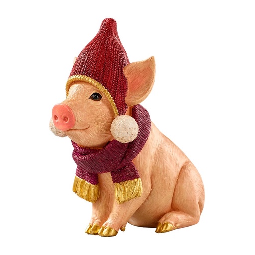 [6385] Schwein mit Mütze 