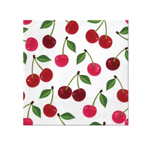 [7279] Serviette Kirsche 20 St. 