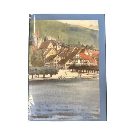 [7335] Doppelkarte Zug vom See vom Christian Bisig 