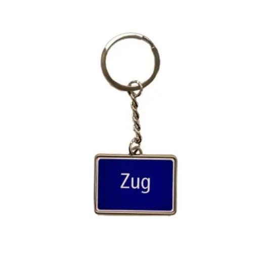 [2873] Schlüsselanhänger Zug Ortstafel 