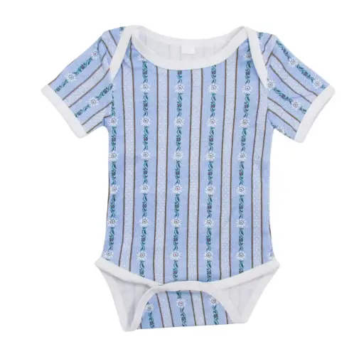 [3530] Baby Body blau Edelweiss 9 Monate